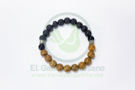 Pulsera A25-1 BLM #04 | Madera Volcánica