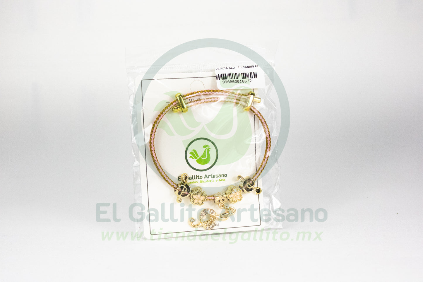 Pulsera A25-1 Charms #01 | Clave Sol