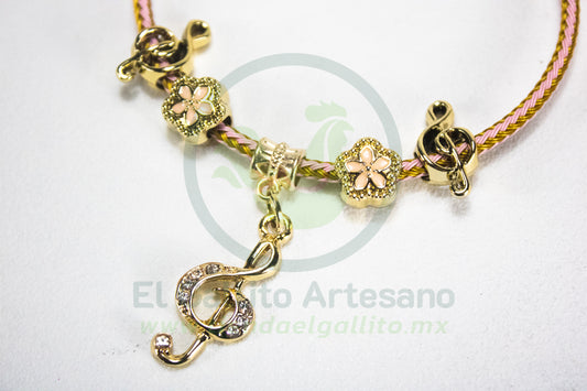 Pulsera A25-1 Charms #01 | Clave Sol