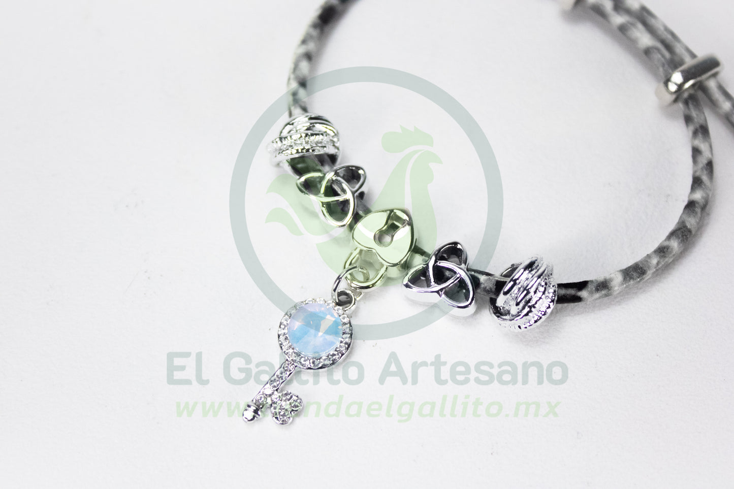 Pulsera A25-1 Charms #17 | Llave Nudo Luna