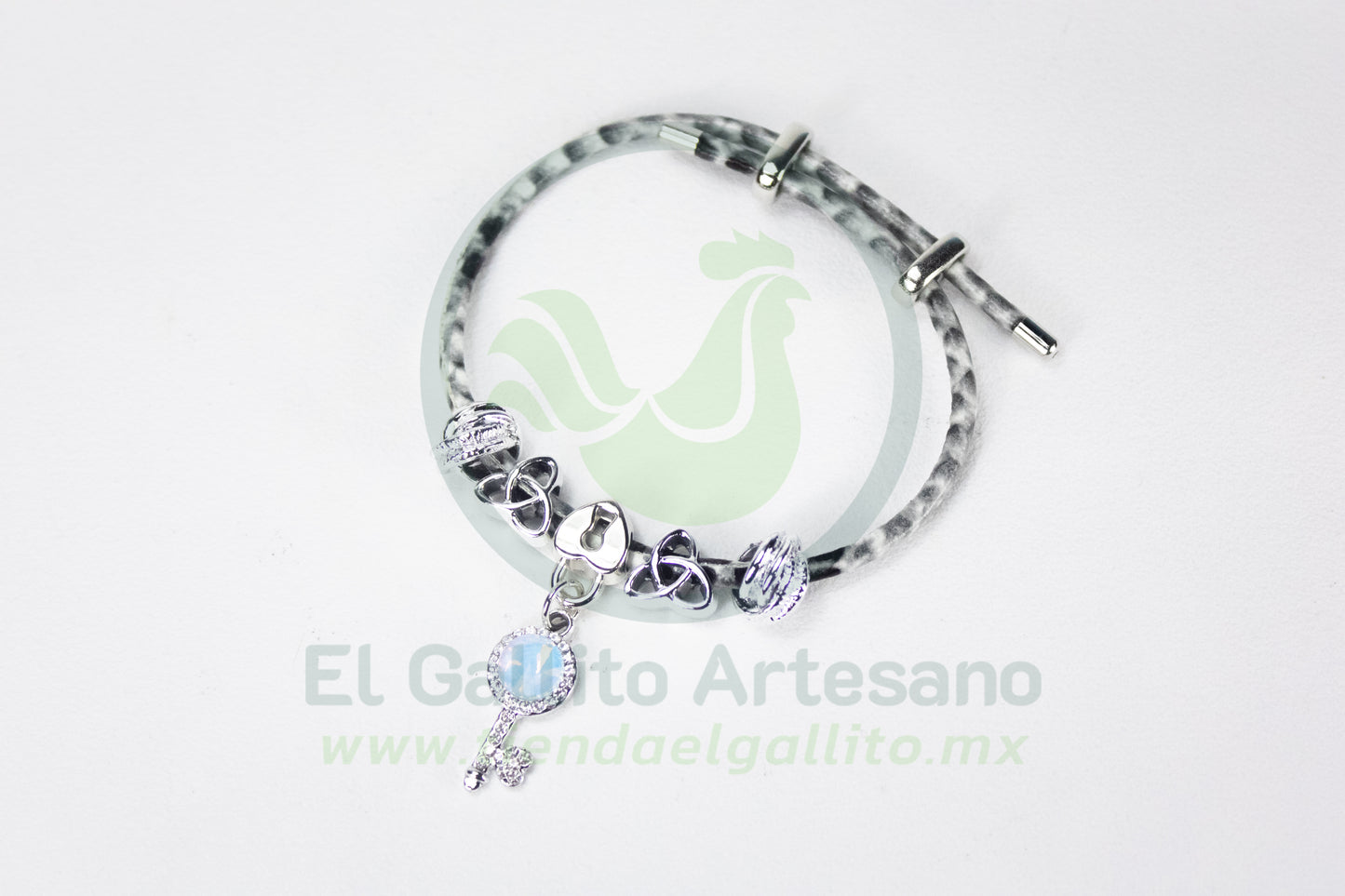 Pulsera A25-1 Charms #17 | Llave Nudo Luna