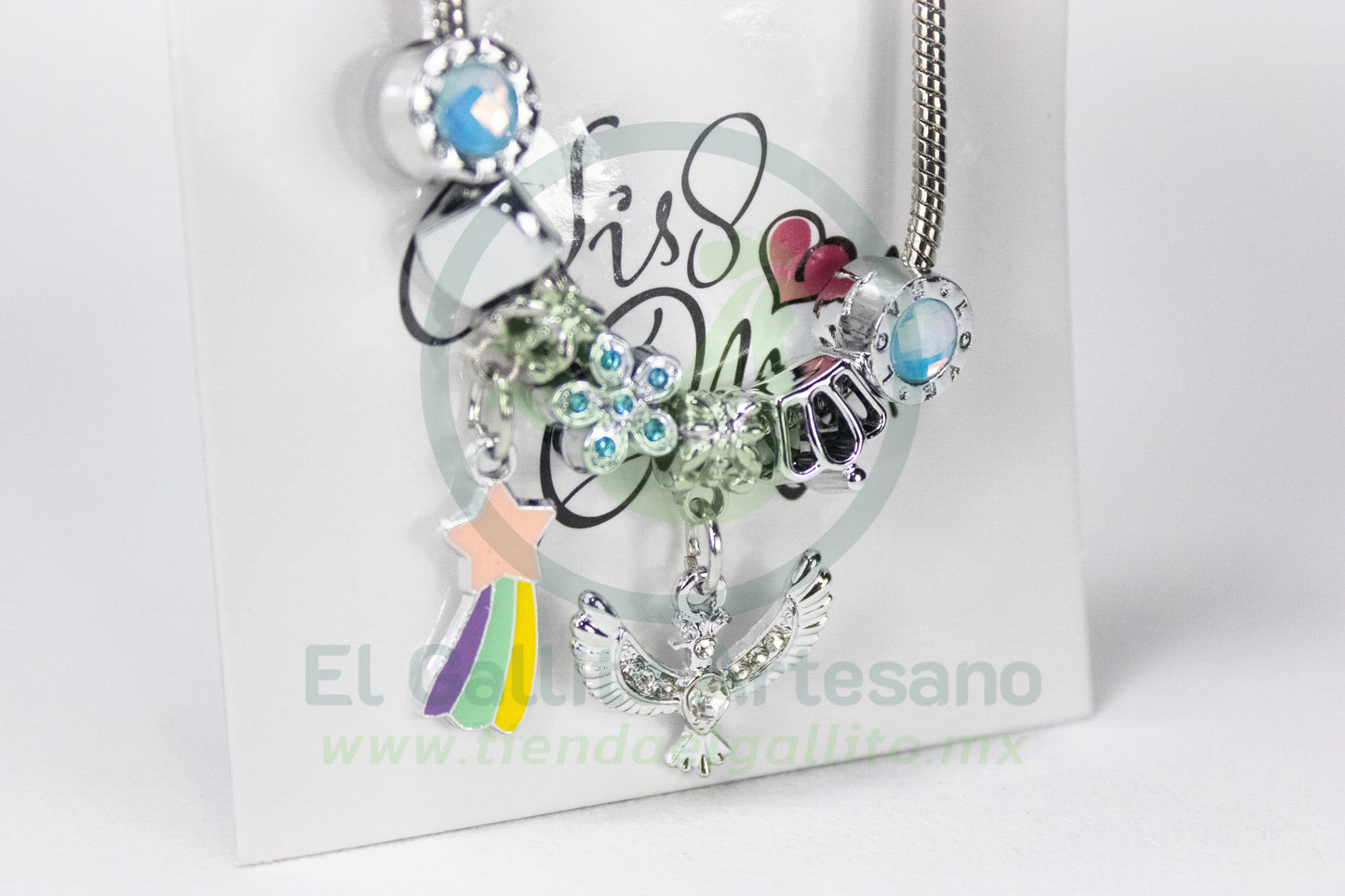 Pulsera A25-1 Charms #19 | Paloma Estrella Fugaz