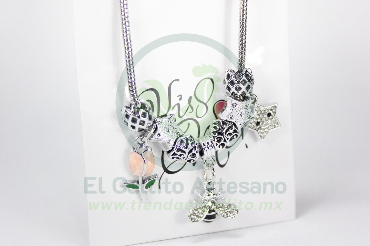 Pulsera A25-1 Charms #21 | Abeja Tulipán