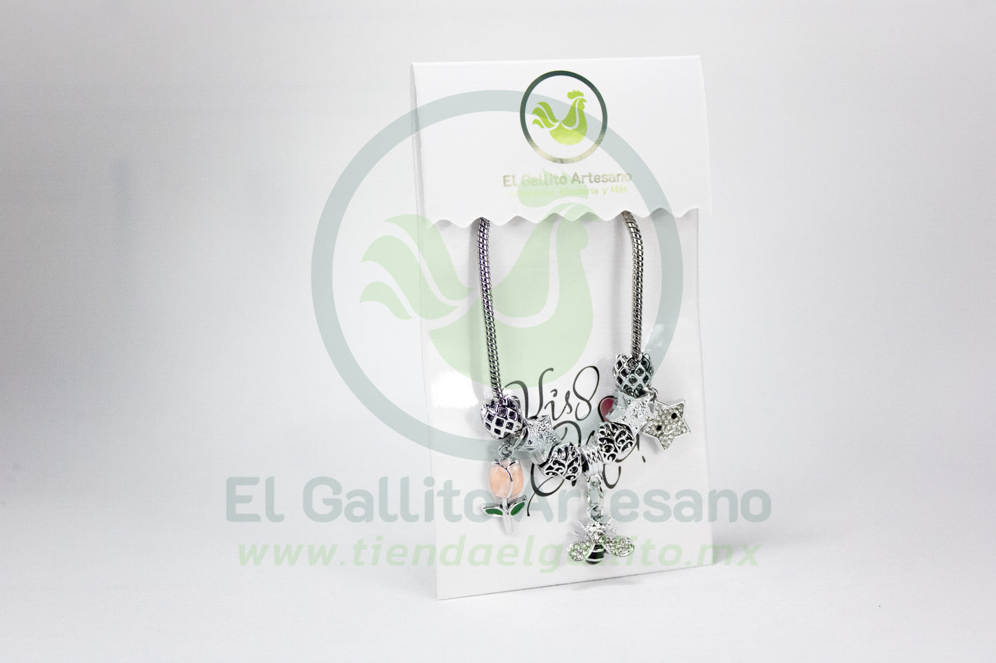 Pulsera A25-1 Charms #21 | Abeja Tulipán