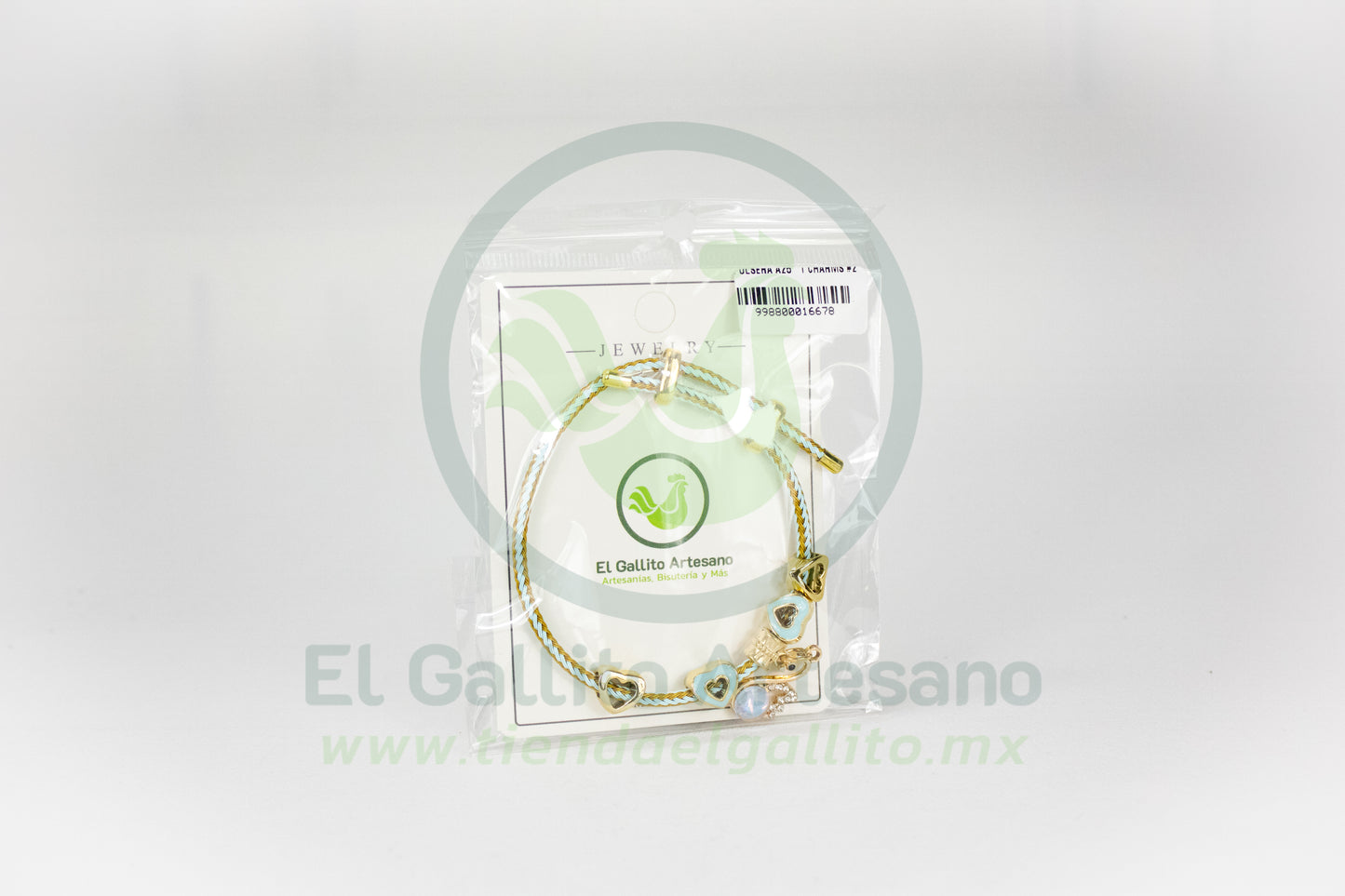 Pulsera A25-1 Charms #02 | Cisne Turquesa