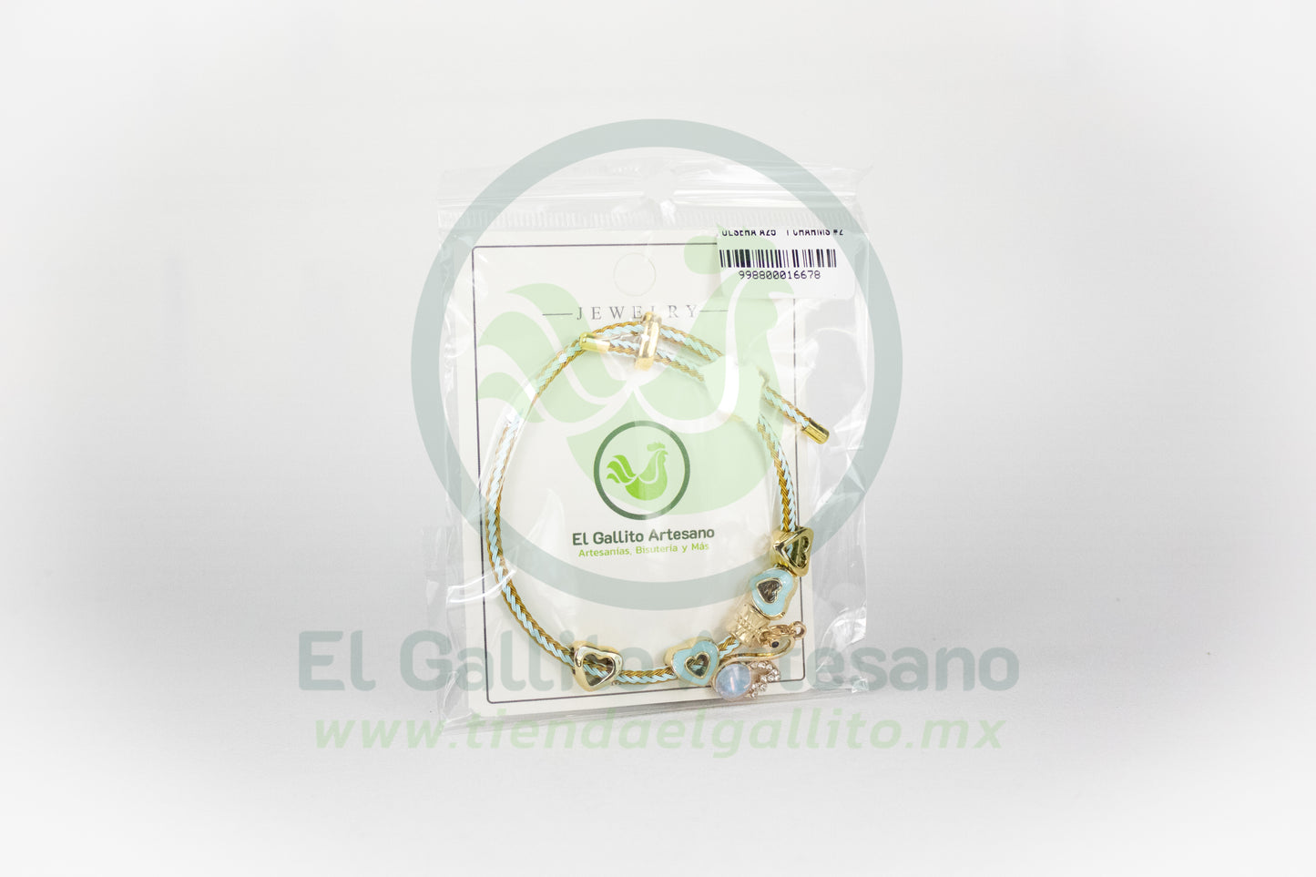 Pulsera A25-1 Charms #02 | Cisne Turquesa