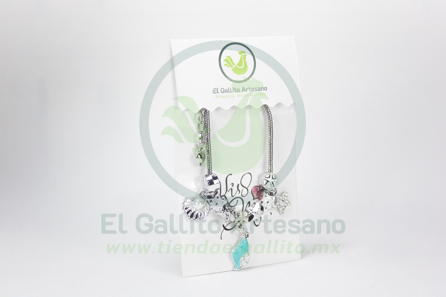 Pulsera A25-1 Charms #22 | Caracol Turquesa