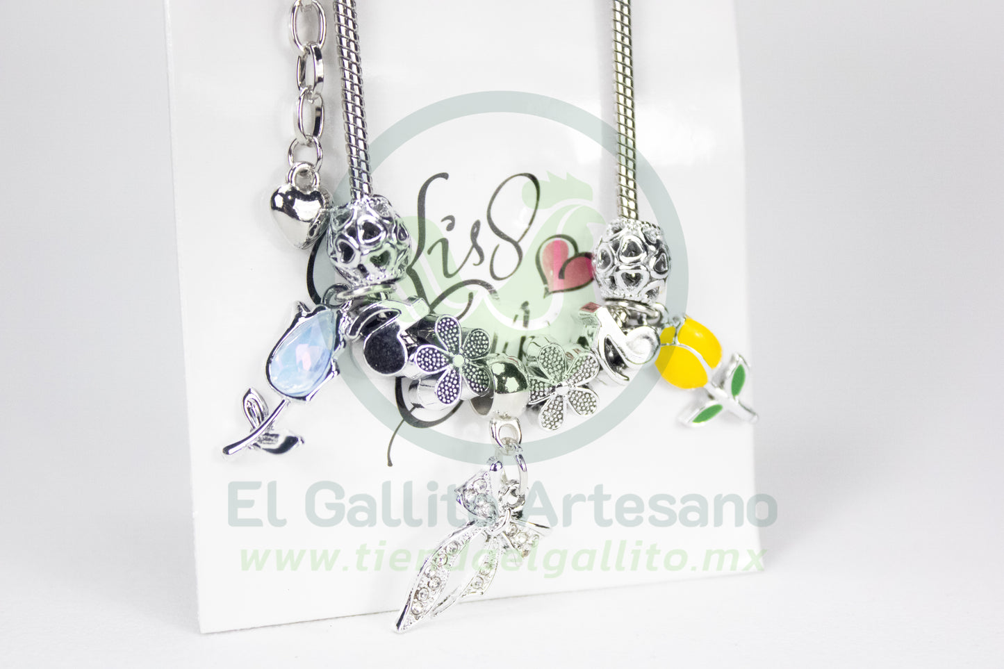 Pulsera A25-1 Charms #25 | Moño Tulipánes