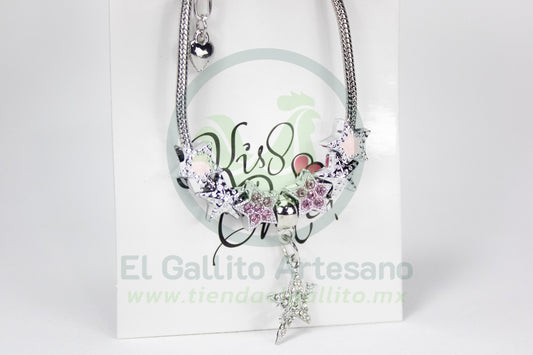 Pulsera A25-1 Charms #30 | Estrellas Brillante