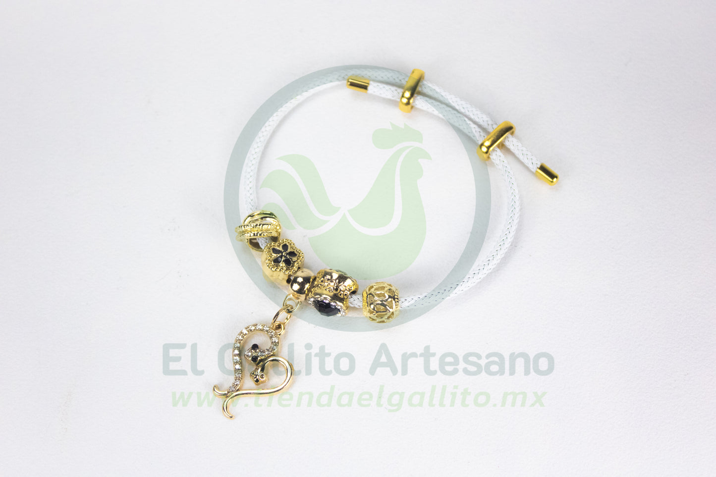 Pulsera A25-1 Charms #03 | Serpientes Corazón