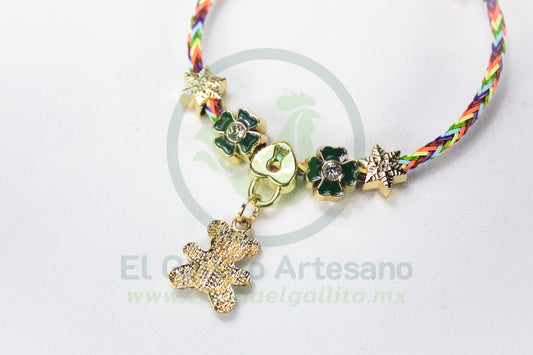 Pulsera A25-1 Charms #06 | Oso Navideño