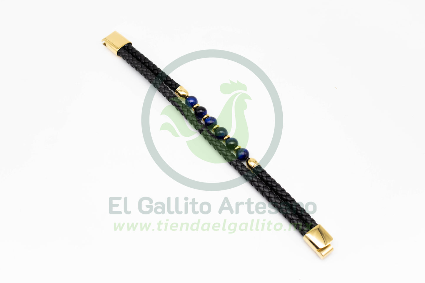 Pulsera ACPI MD15 | Trenzada Doble Tubular Lapizlásuli