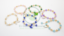 Cargar imagen en el visor de la galería, Pulsera B6 MD06 | Cristal Jaspe Mariposa
