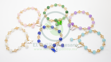 Cargar imagen en el visor de la galería, Pulsera B6 MD06 | Cristal Jaspe Mariposa
