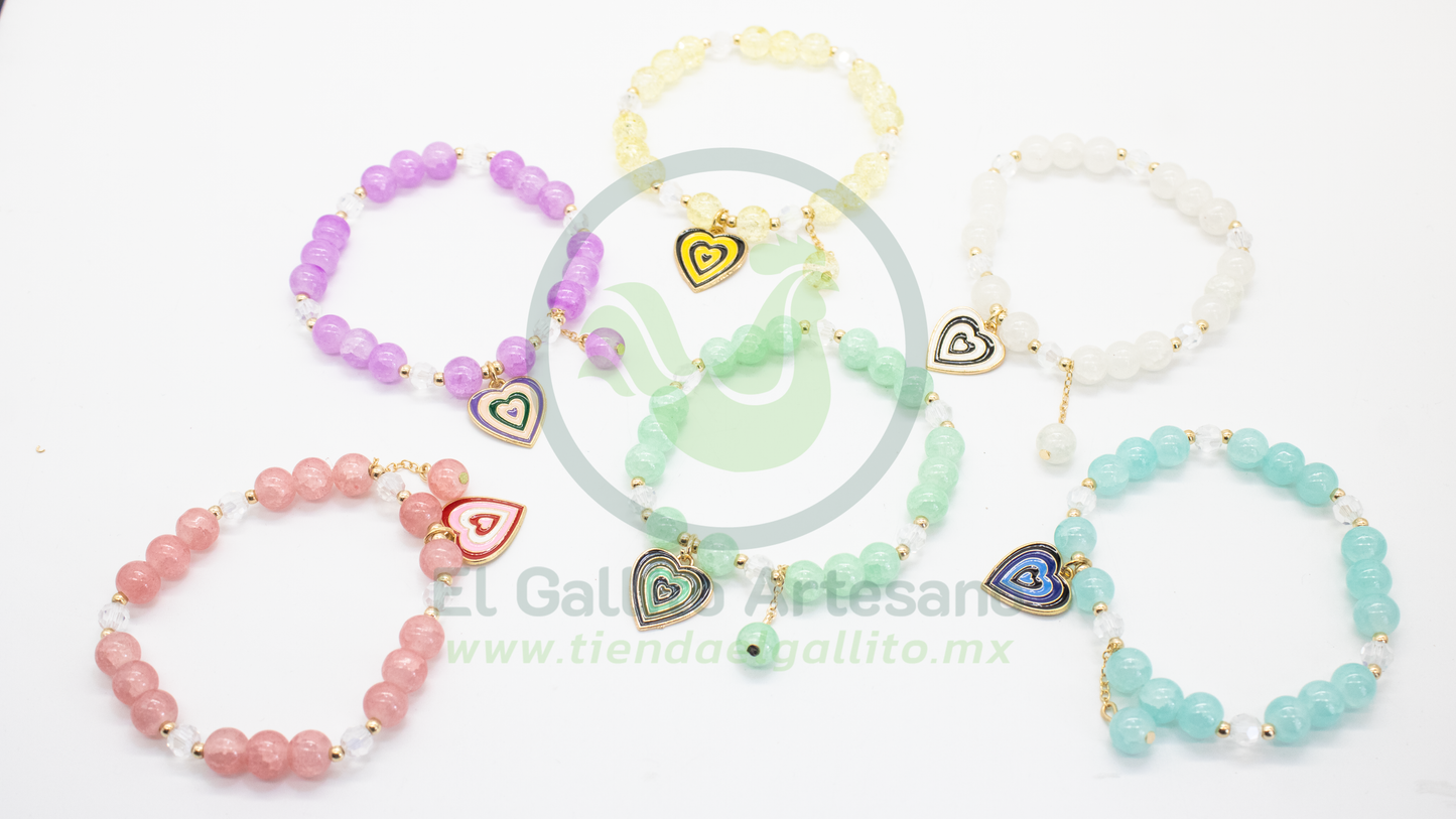 Pulsera B6 MD07 | Corazón Chicas Superpoderosas