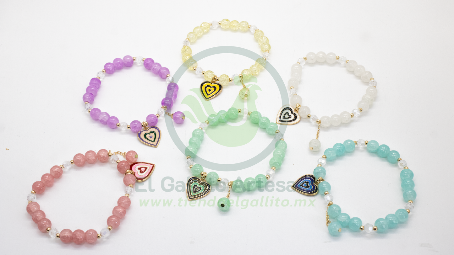 Pulsera B6 MD07 | Corazón Chicas Superpoderosas