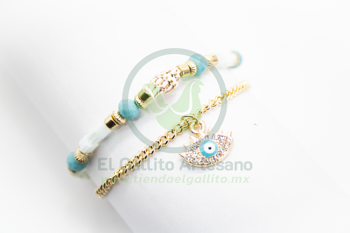 Pulsera Caddj MD06 | Turquesa Ojo Turco