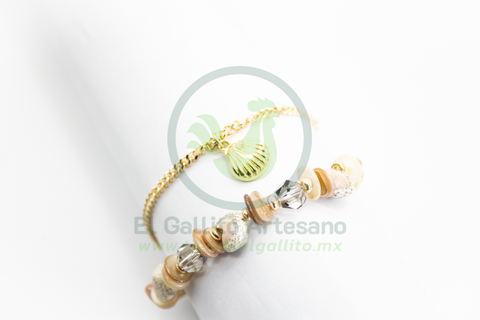 Pulsera Caddj MD21 | Mix Claros Concha de Mar