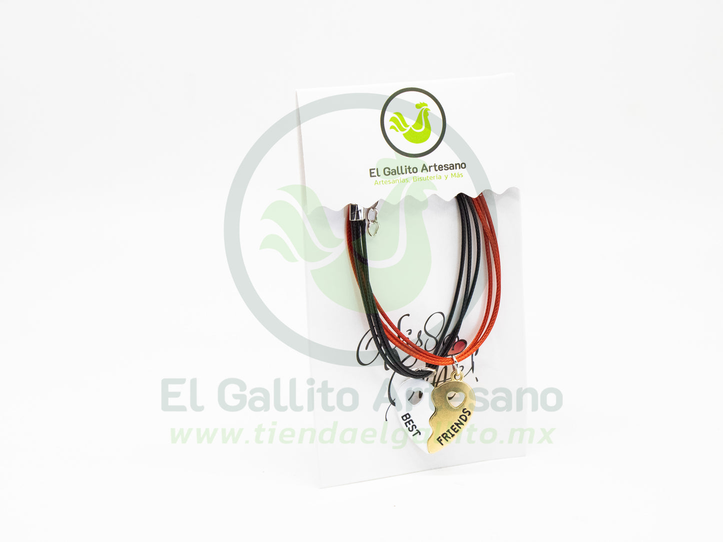 Pulsera HC Dije MD03 | Best Friends Blanco/Dorado