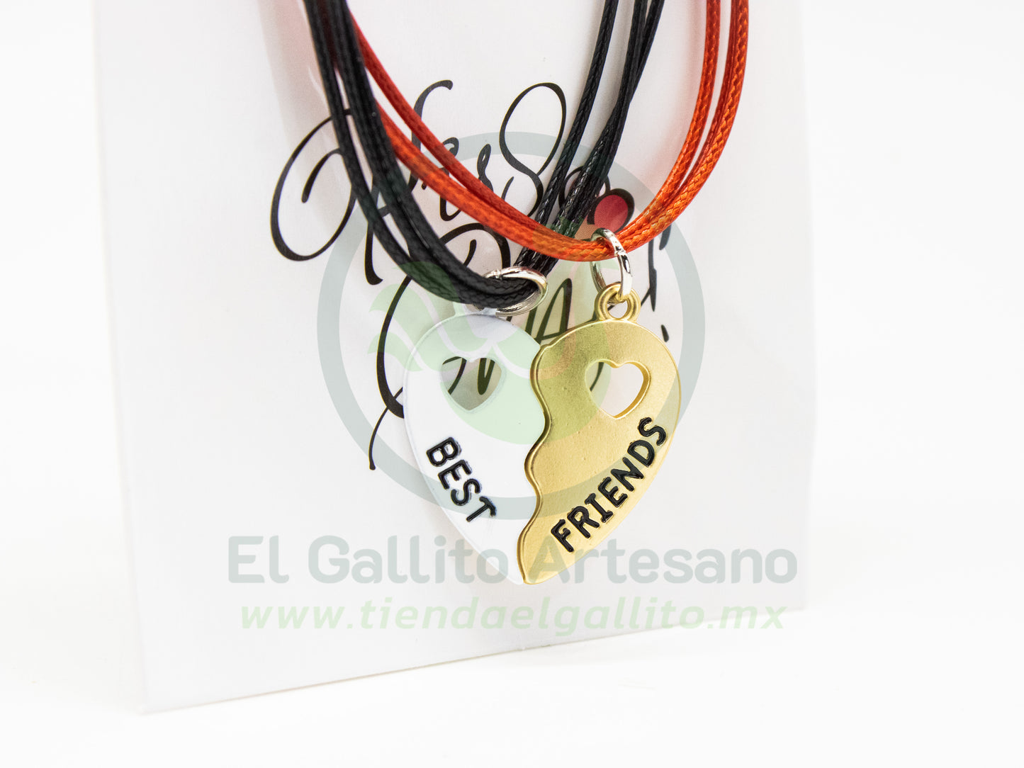 Pulsera HC Dije MD03 | Best Friends Blanco/Dorado