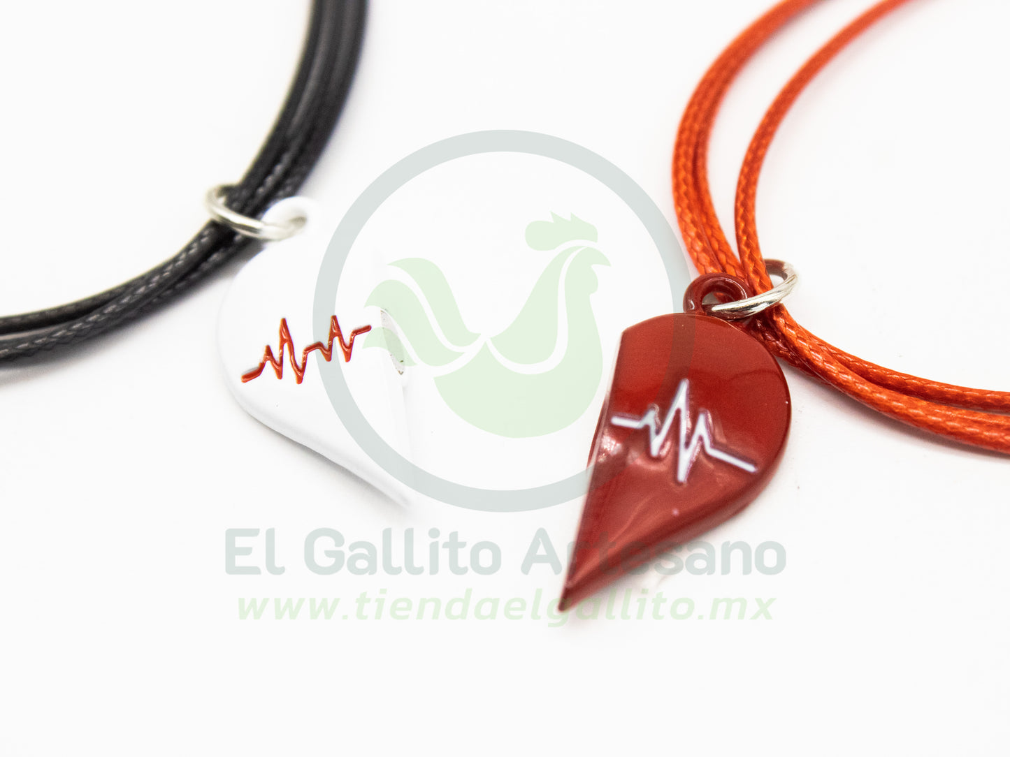 Pulsera HC Dije MD05 | Pulso Blanco/Rojo