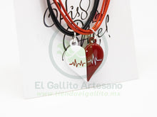 Cargar imagen en el visor de la galería, Pulsera HC Dije MD05 | Pulso Blanco/Rojo
