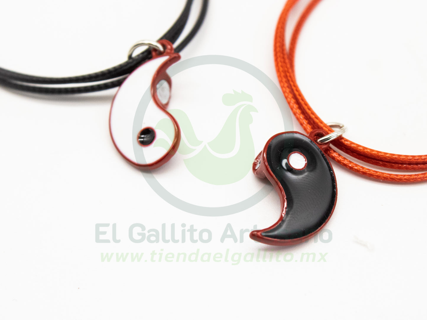 Pulsera HC Dije MD07 | Ying Yang Rojo