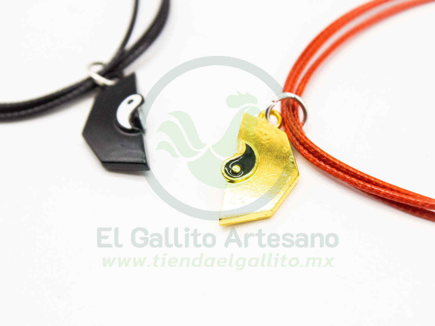 Pulsera HC Dije MD14 | Ying Yang Octa Neg/Dor