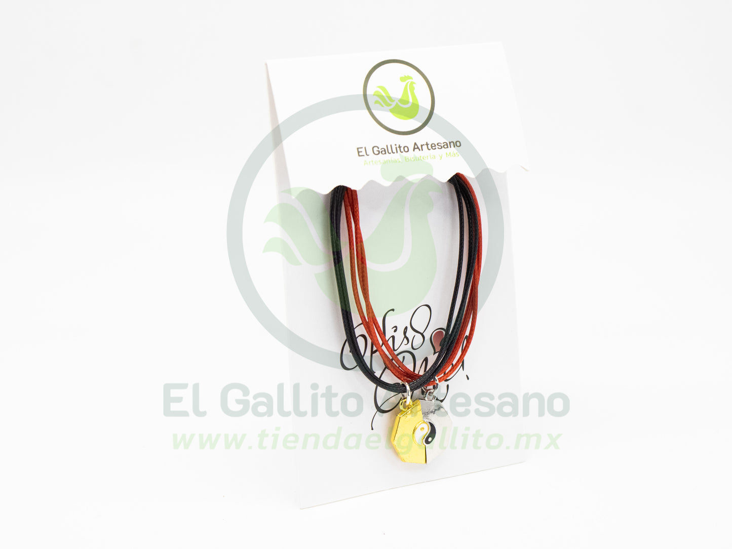 Pulsera HC Dije MD15 | Ying Yang Octa Dor/Plat