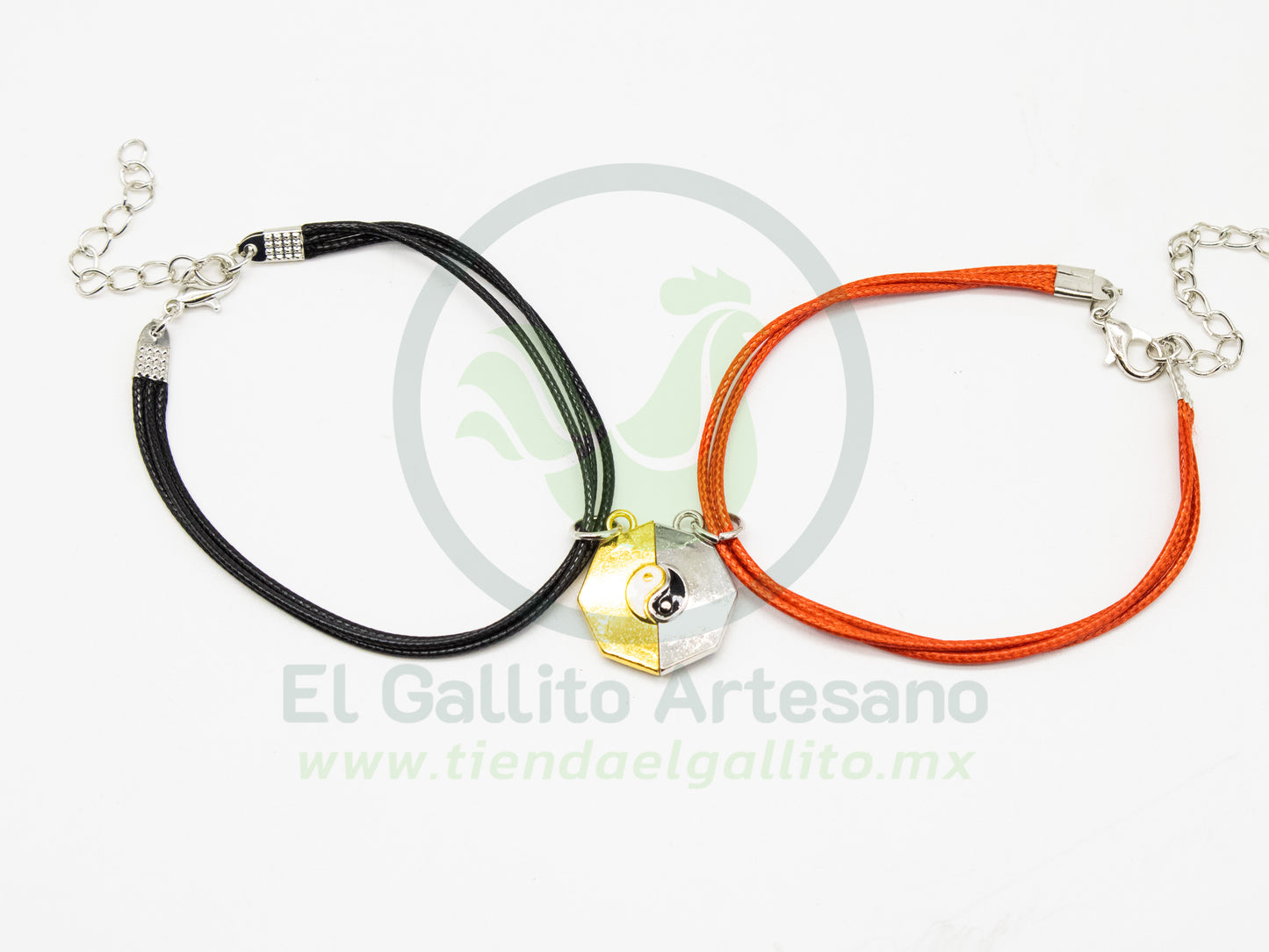 Pulsera HC Dije MD15 | Ying Yang Octa Dor/Plat