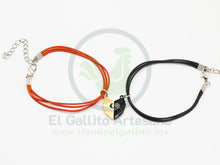 Cargar imagen en el visor de la galería, Pulsera HC Dije MD16 | Corazón Geo Dor/Negr
