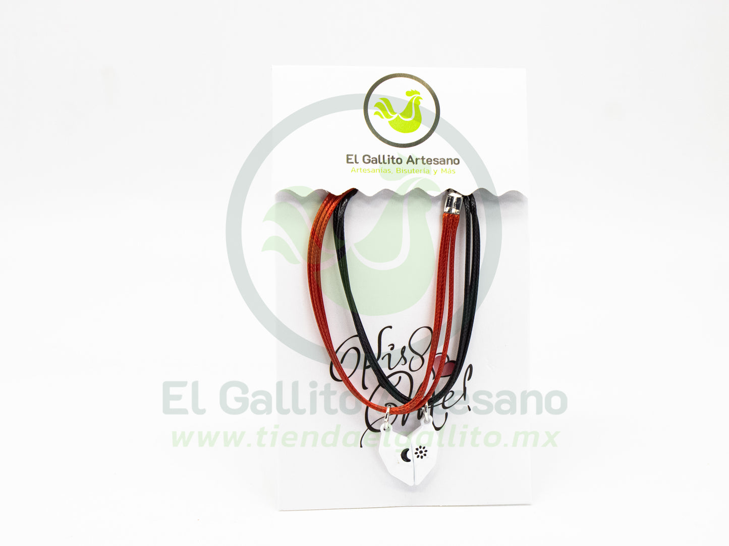 Pulsera HC Dije MD18 | Corazón Geo Blanco