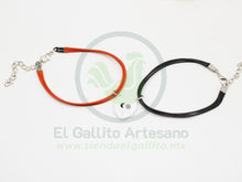 Cargar imagen en el visor de la galería, Pulsera HC Dije MD18 | Corazón Geo Blanco
