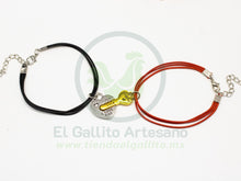 Cargar imagen en el visor de la galería, Pulsera HC Dije MD21 | Corazón Llave Plat/Dor
