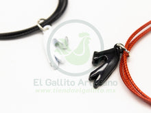 Cargar imagen en el visor de la galería, Pulsera HC Dije MD24 | Manos Corazón Coreano Bl/Neg
