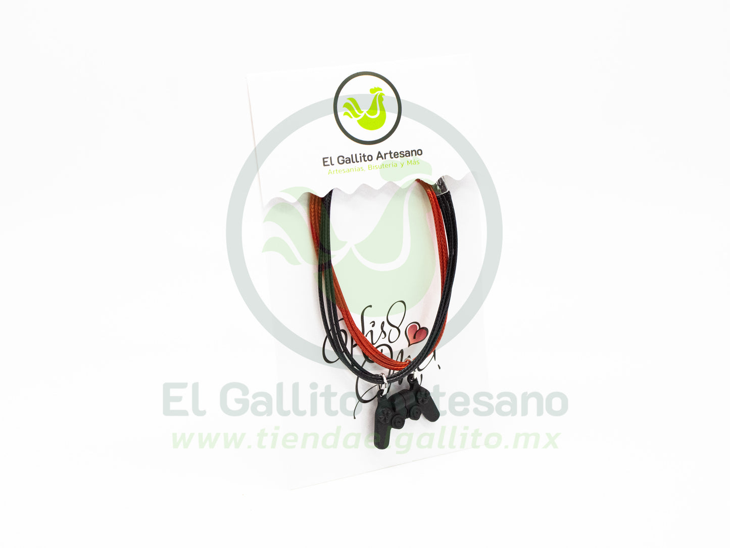 Pulsera HC Dije MD25 | Gamer Negro