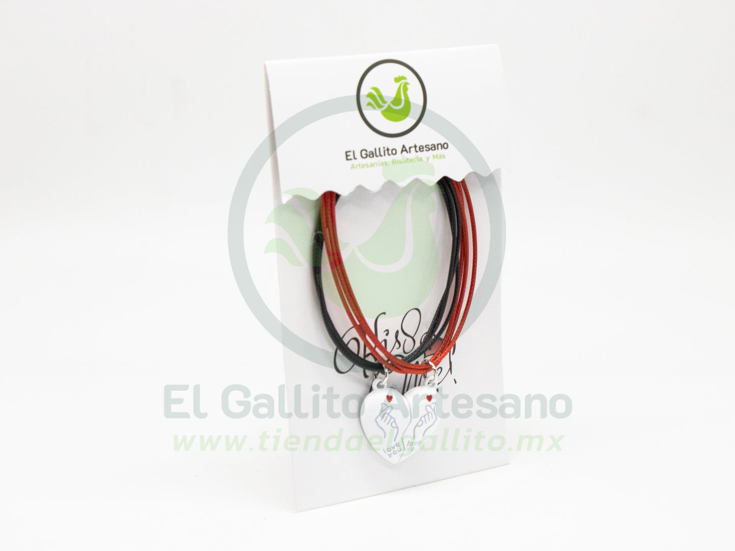 Pulsera HC Dije MD28 | Corazón Coreano Bl Love U