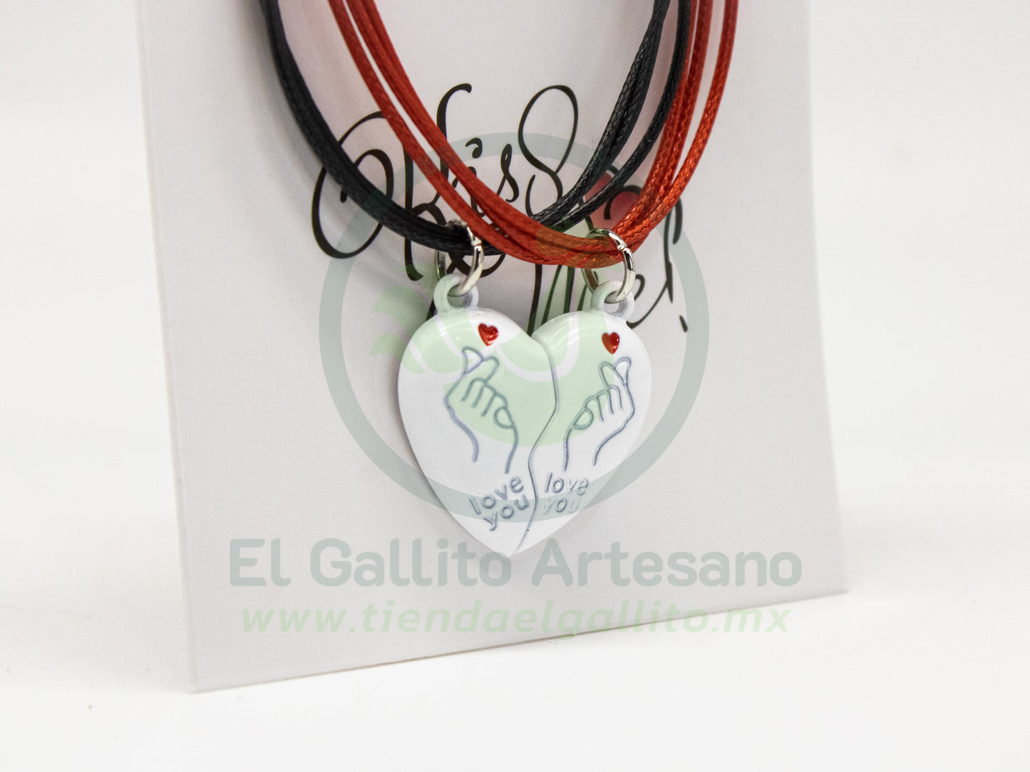 Pulsera HC Dije MD28 | Corazón Coreano Bl Love U