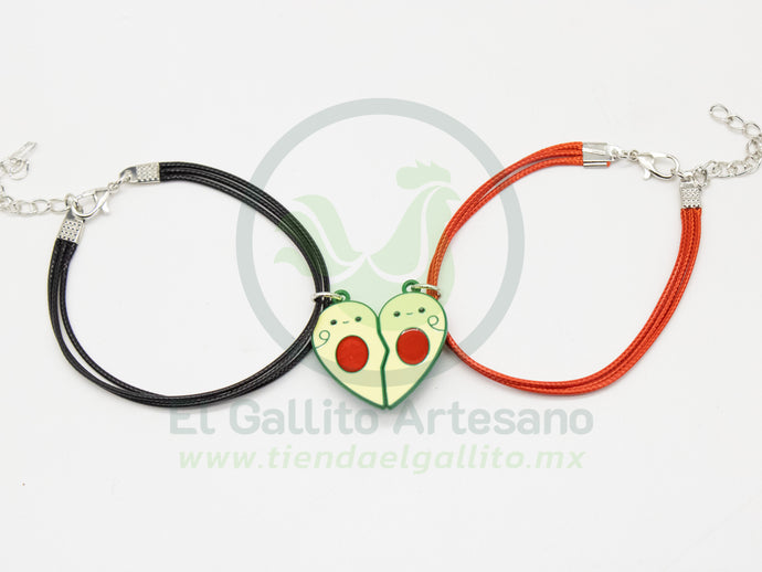 Pulsera HC Dije MD29 | Aguacate Corazón