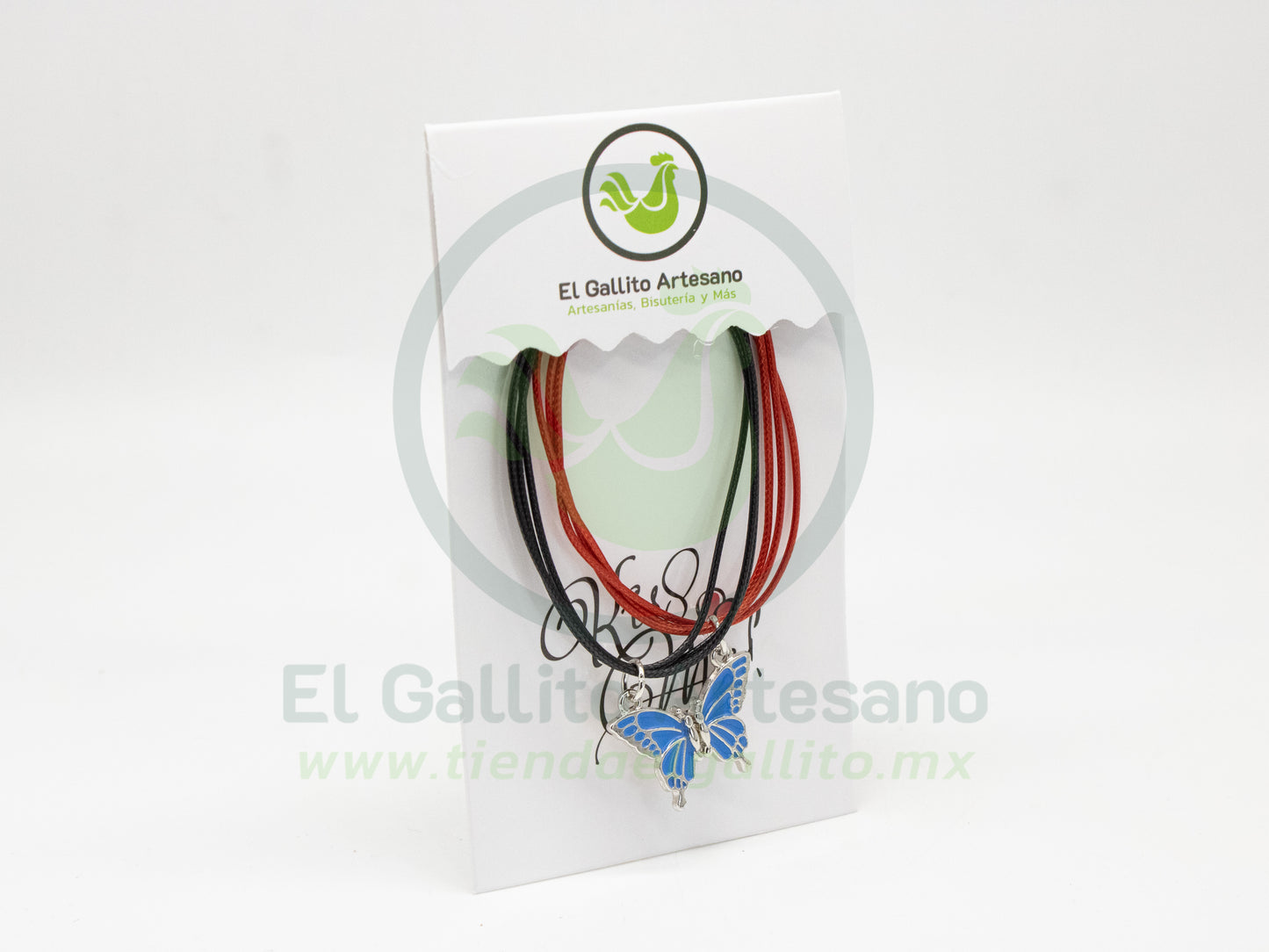 Pulsera HC Dije MD30 | Mariposa Azul