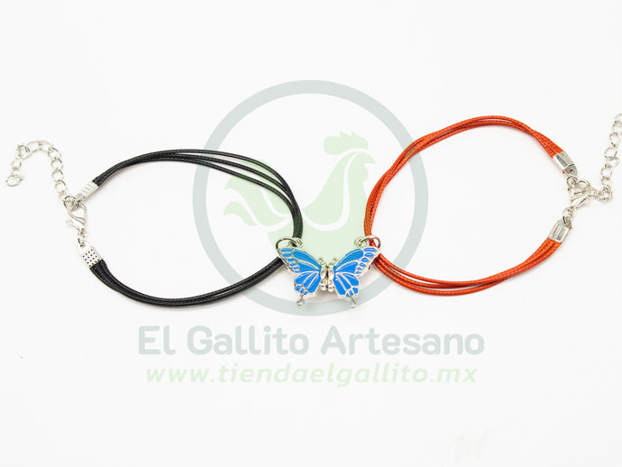 Pulsera HC Dije MD30 | Mariposa Azul