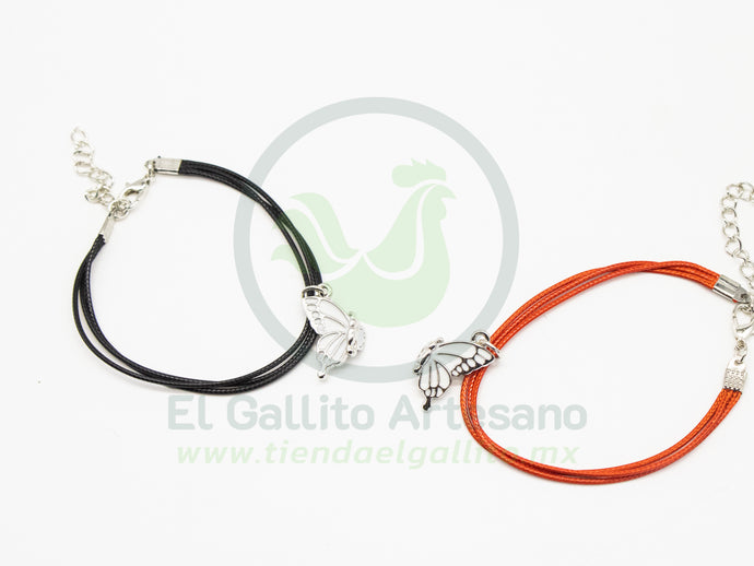 Pulsera HC Dije MD31 | Mariposa Blanca