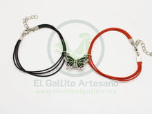 Cargar imagen en el visor de la galería, Pulsera HC Dije MD32 | Mariposa Negra
