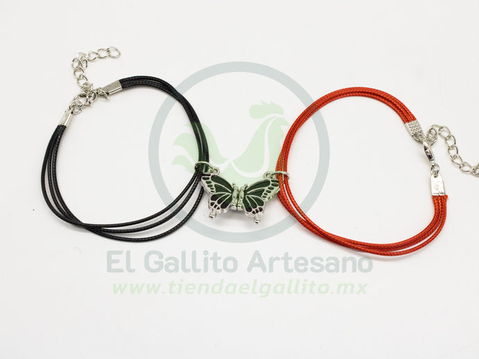 Pulsera HC Dije MD32 | Mariposa Negra