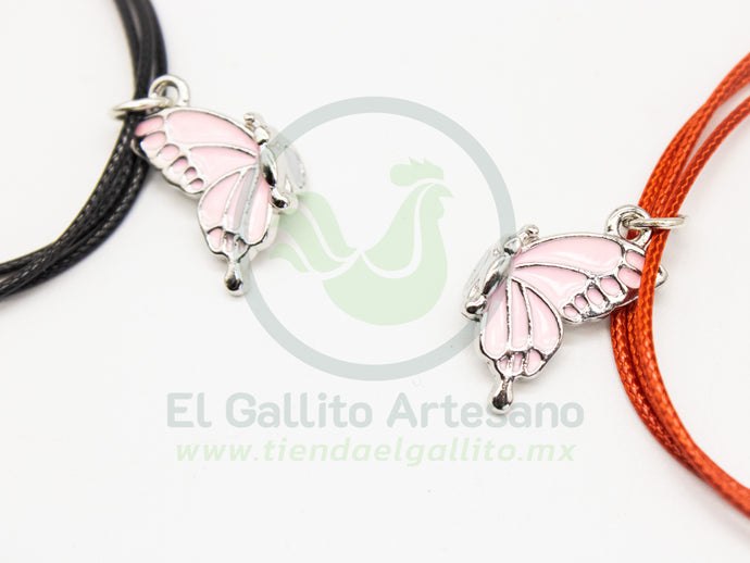 Pulsera HC Dije MD33 | Mariposa Rosa