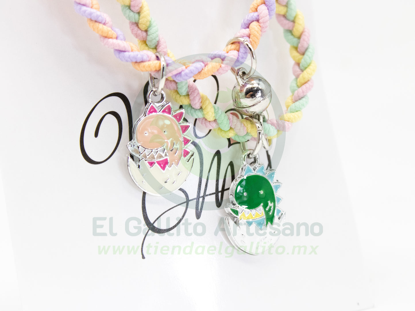 Pulsera Pareja MD09 | Dinosaurios Bebé