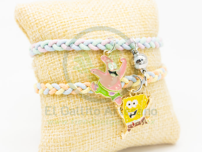 Pulsera Pareja MD12 | Bob Esponja y Patricio