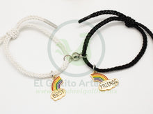 Cargar imagen en el visor de la galería, Pulsera Pareja MD16 | Arcoiris Best Friends
