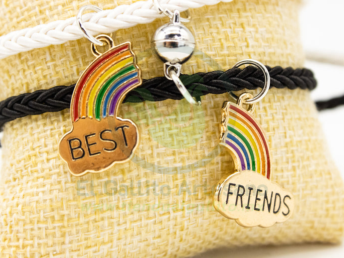 Pulsera Pareja MD16 | Arcoiris Best Friends