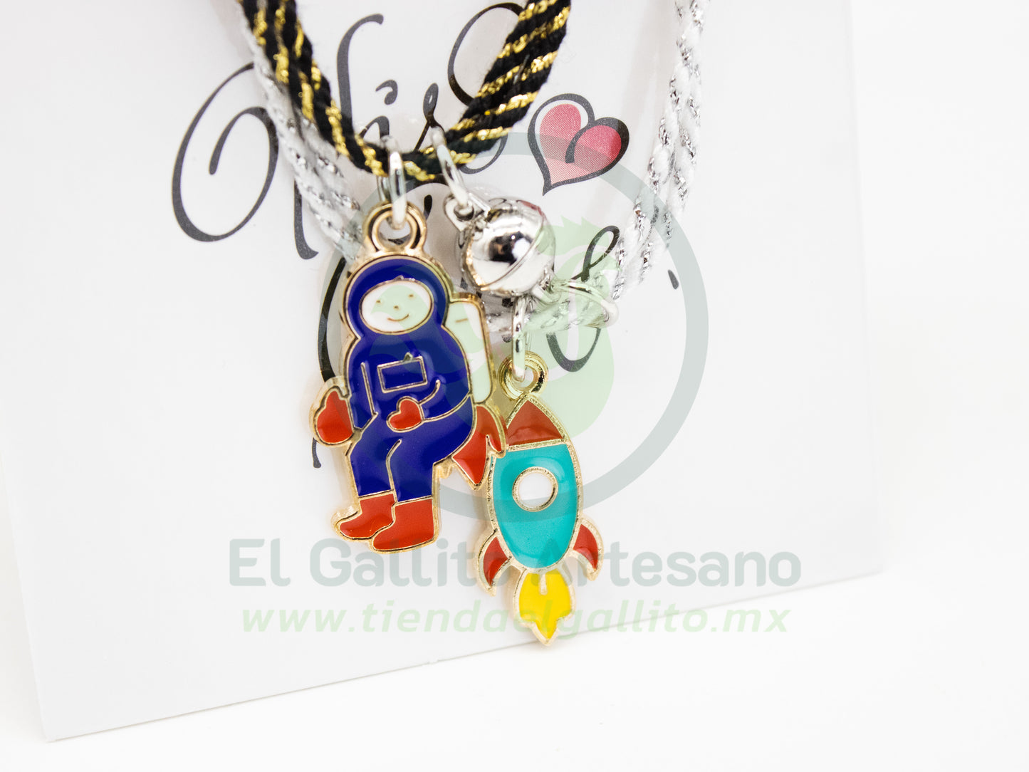 Pulsera Pareja MD27 | Astronauta Cohete